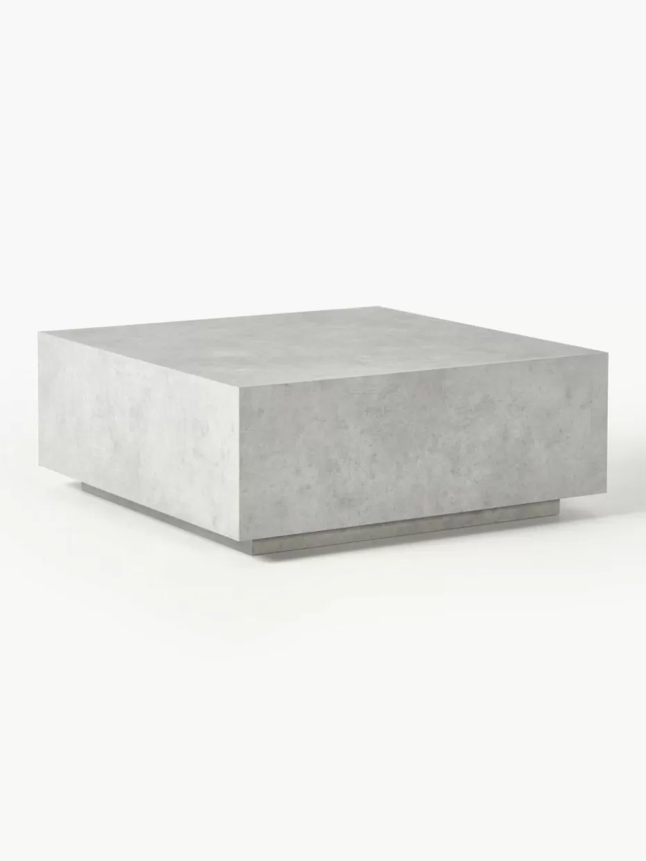Couchtische-Westwing Collection Couchtisch Lesley in Beton-Optik Beton-Optik Grau, matt