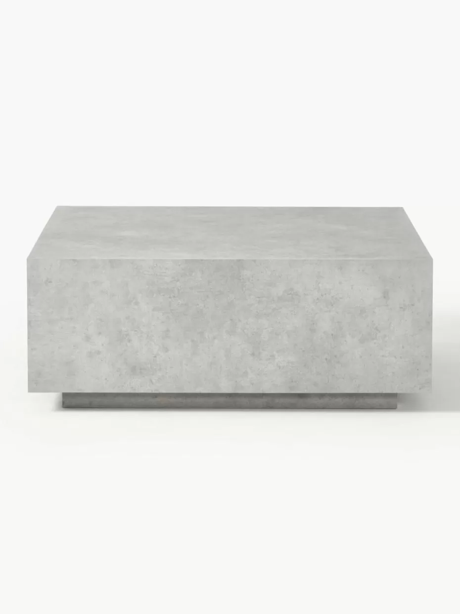 Couchtische-Westwing Collection Couchtisch Lesley in Beton-Optik Beton-Optik Grau, matt