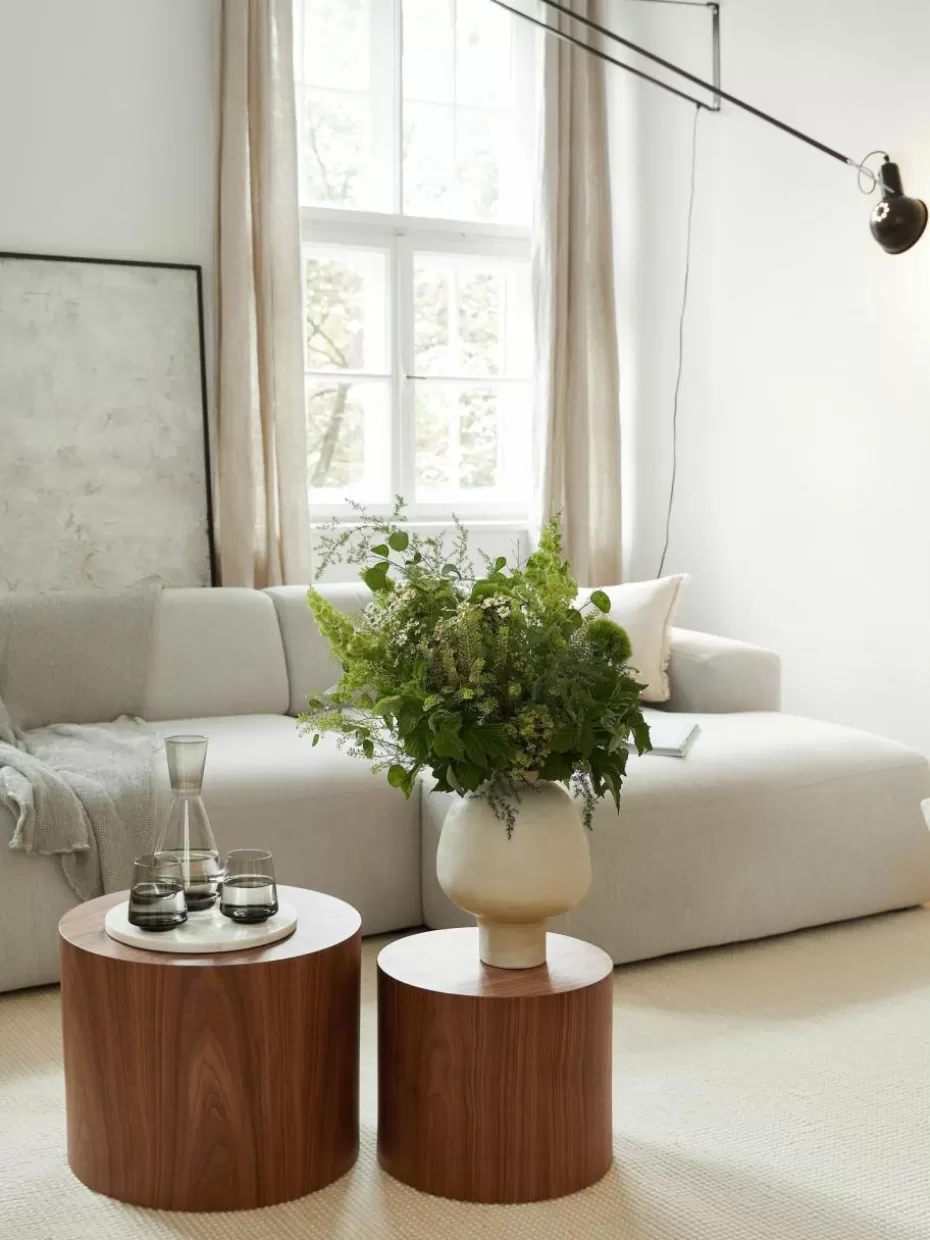 Couchtische-Westwing Collection Couchtische Dan aus Holz, 2er-Set Walnussholz