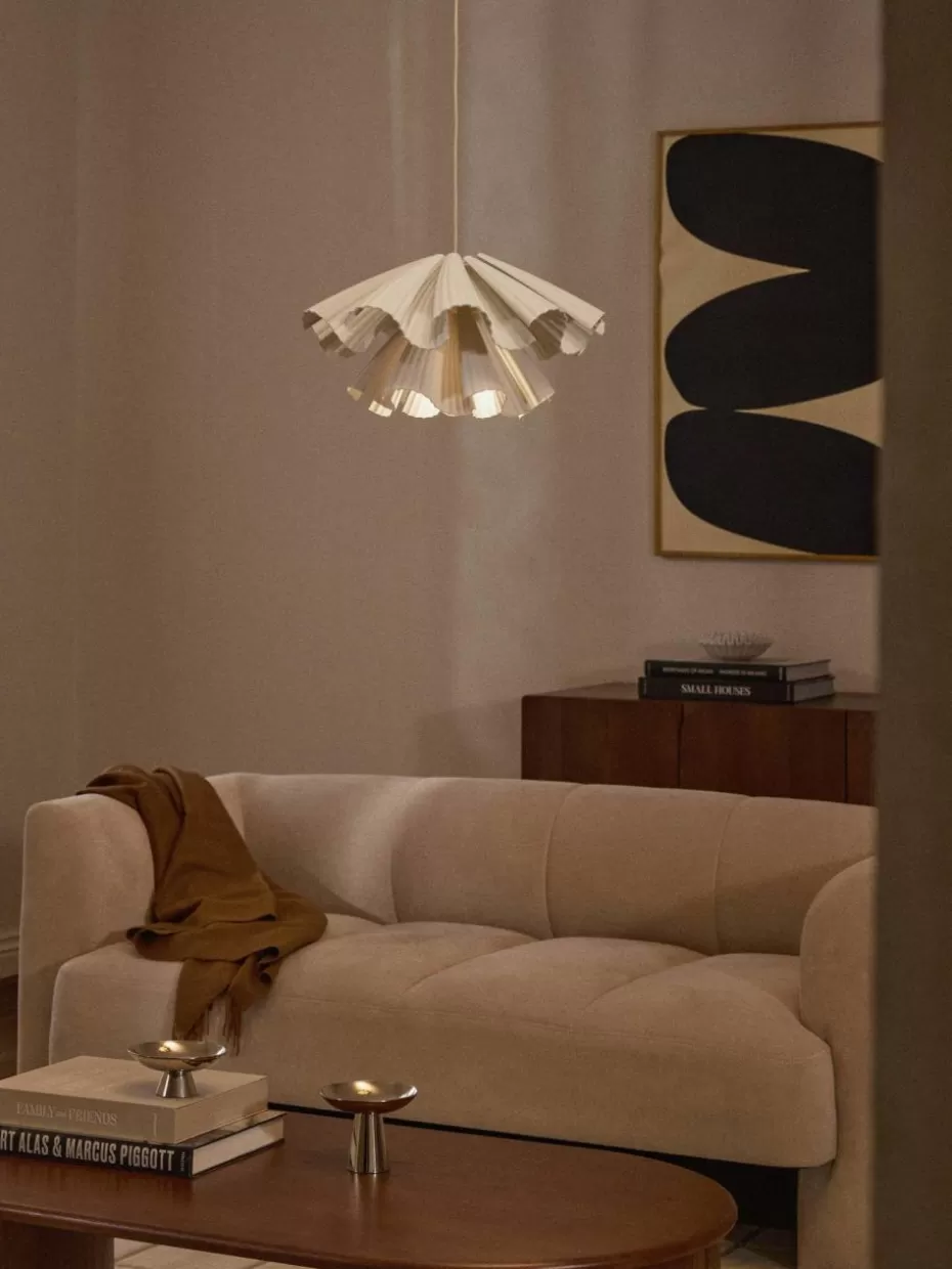 Pendelleuchten-Westwing Collection 3D gedruckte Pendelleuchte Keani Beige