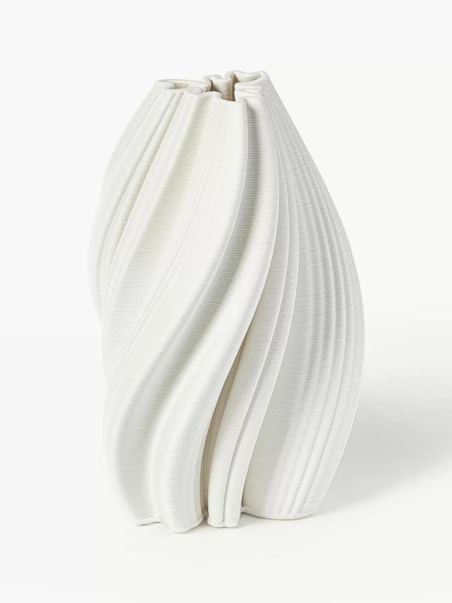 Vasen-Westwing Collection 3D gedruckte Vase Melody aus Porzellan, H 29 cm