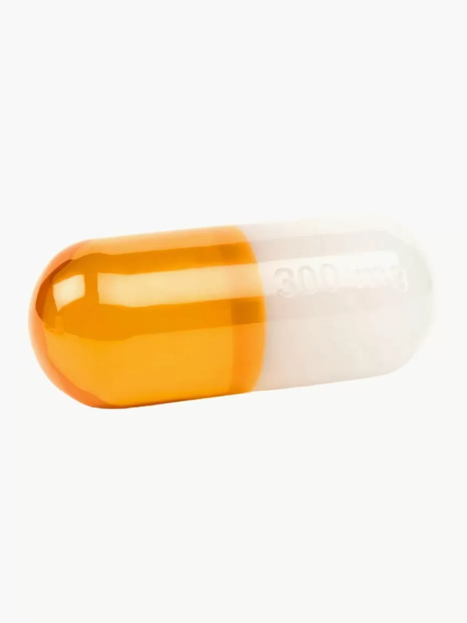 Glow-Up | Deko-Objekte-Jonathan Adler Deko-Objekt Pill Weiß, Orange