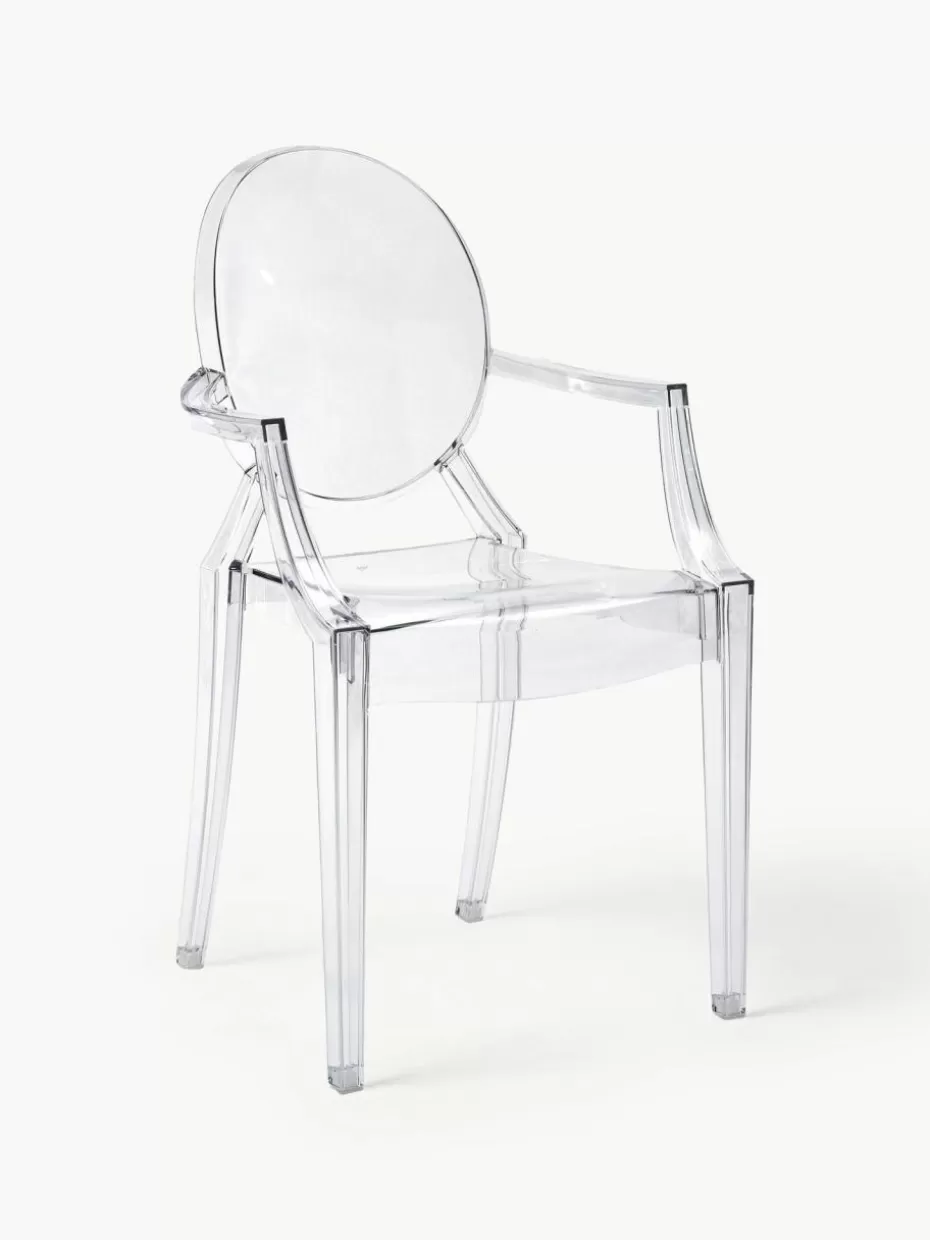 Stühle-Kartell Design Armlehnstuhl Louis Ghost