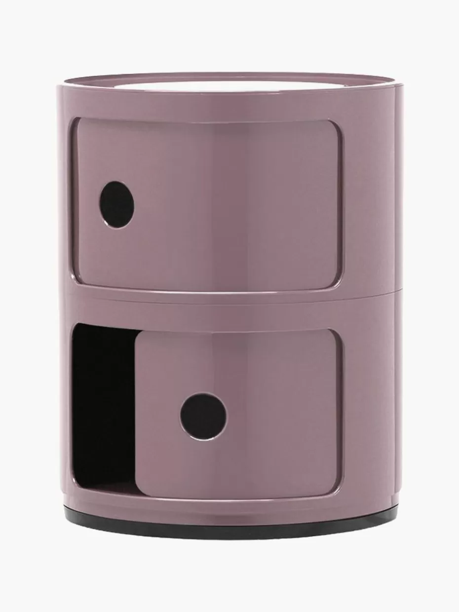 Beistelltische-Kartell Design Container Componibili, 2 Elemente Lavendel, glänzend