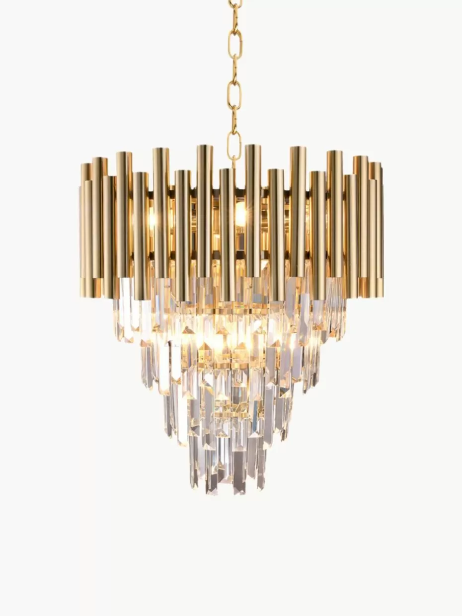 Kronleuchter-Westwing Design Kronleuchter Madison Goldfarben, Transparent