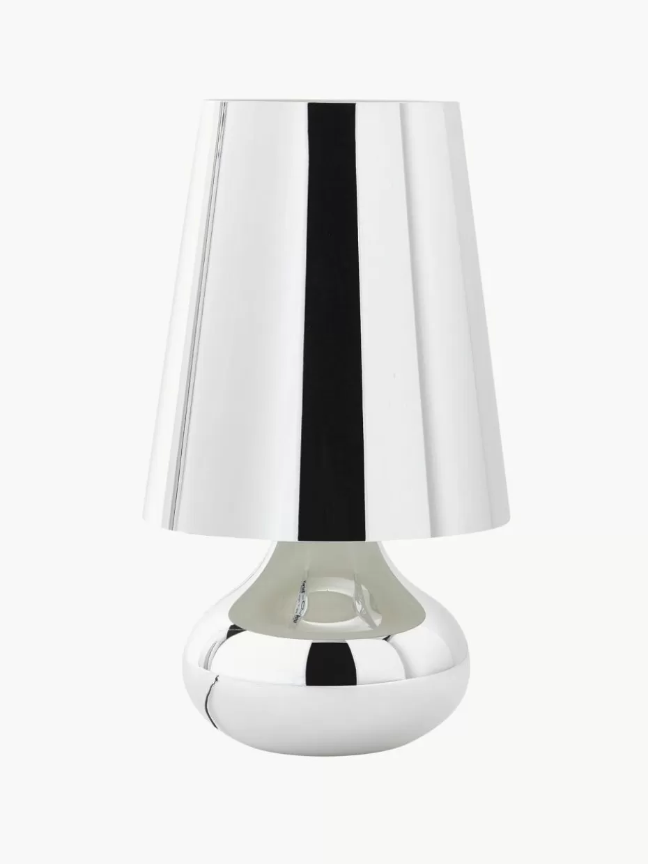Led-Tischleuchten | Kabellose Tischlampen-Kartell Design LED-Tischlampe Cindy Silberfarben