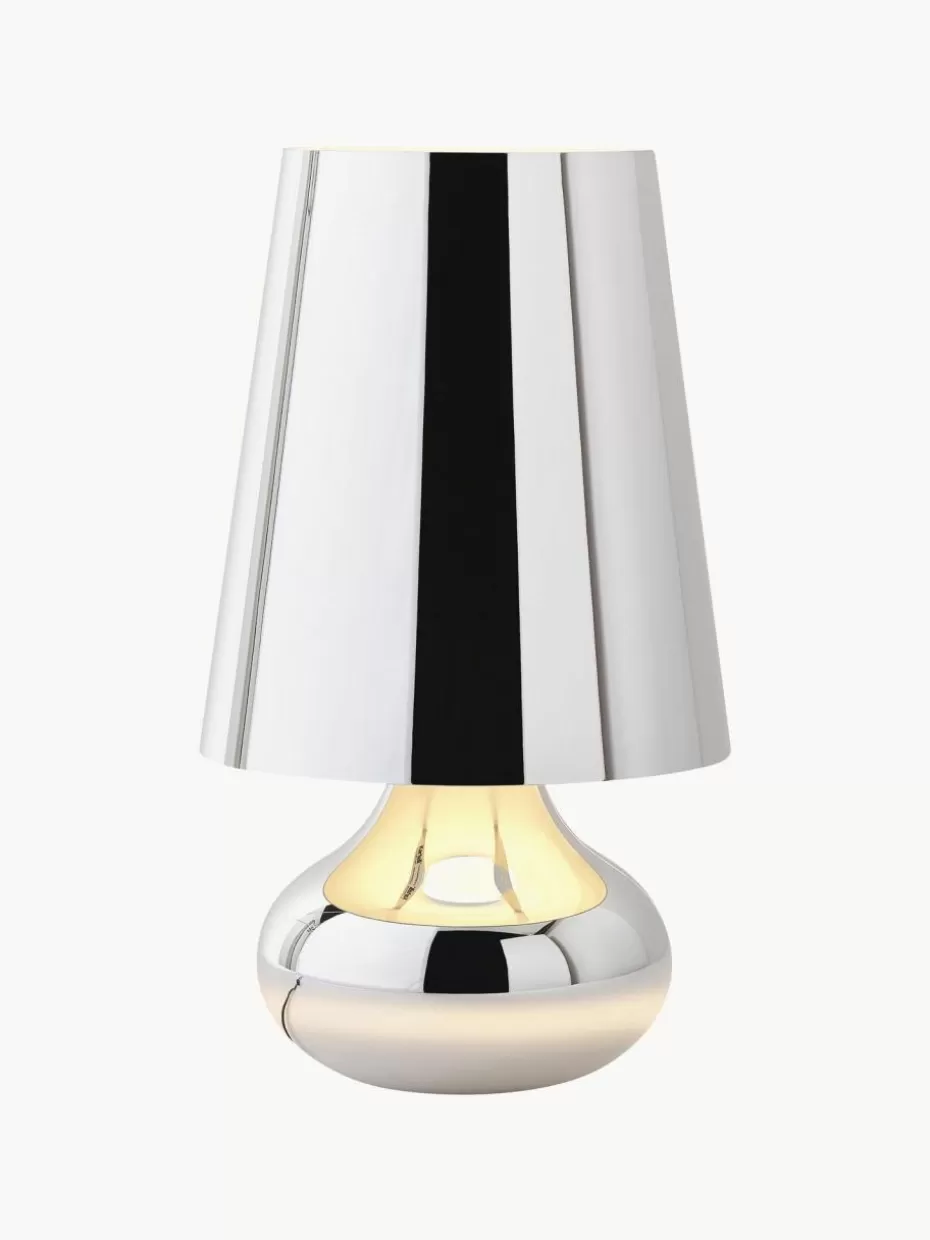 Led-Tischleuchten | Kabellose Tischlampen-Kartell Design LED-Tischlampe Cindy Silberfarben