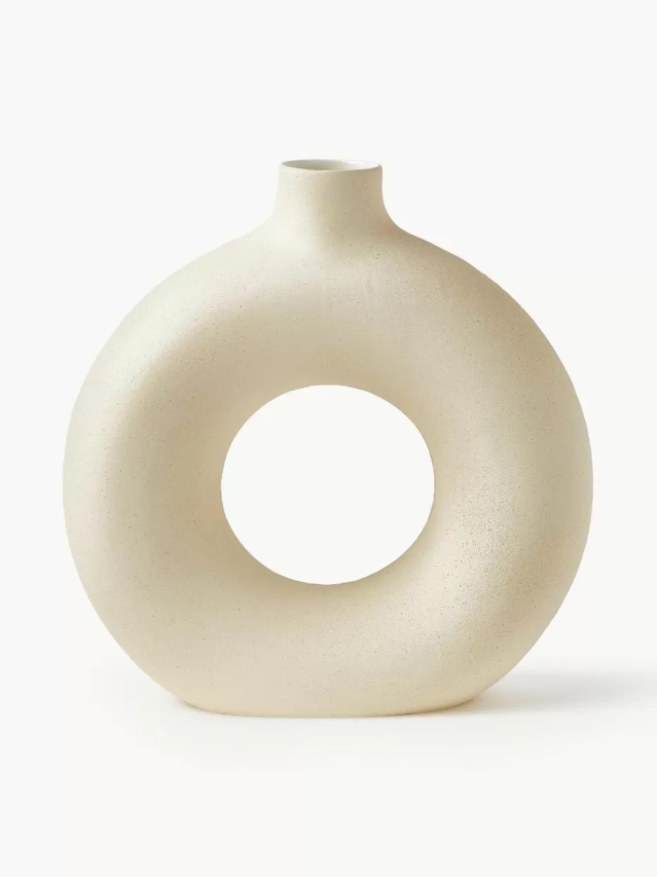 Vasen-Westwing Collection Design-Vase Livo, H 31 cm Beige