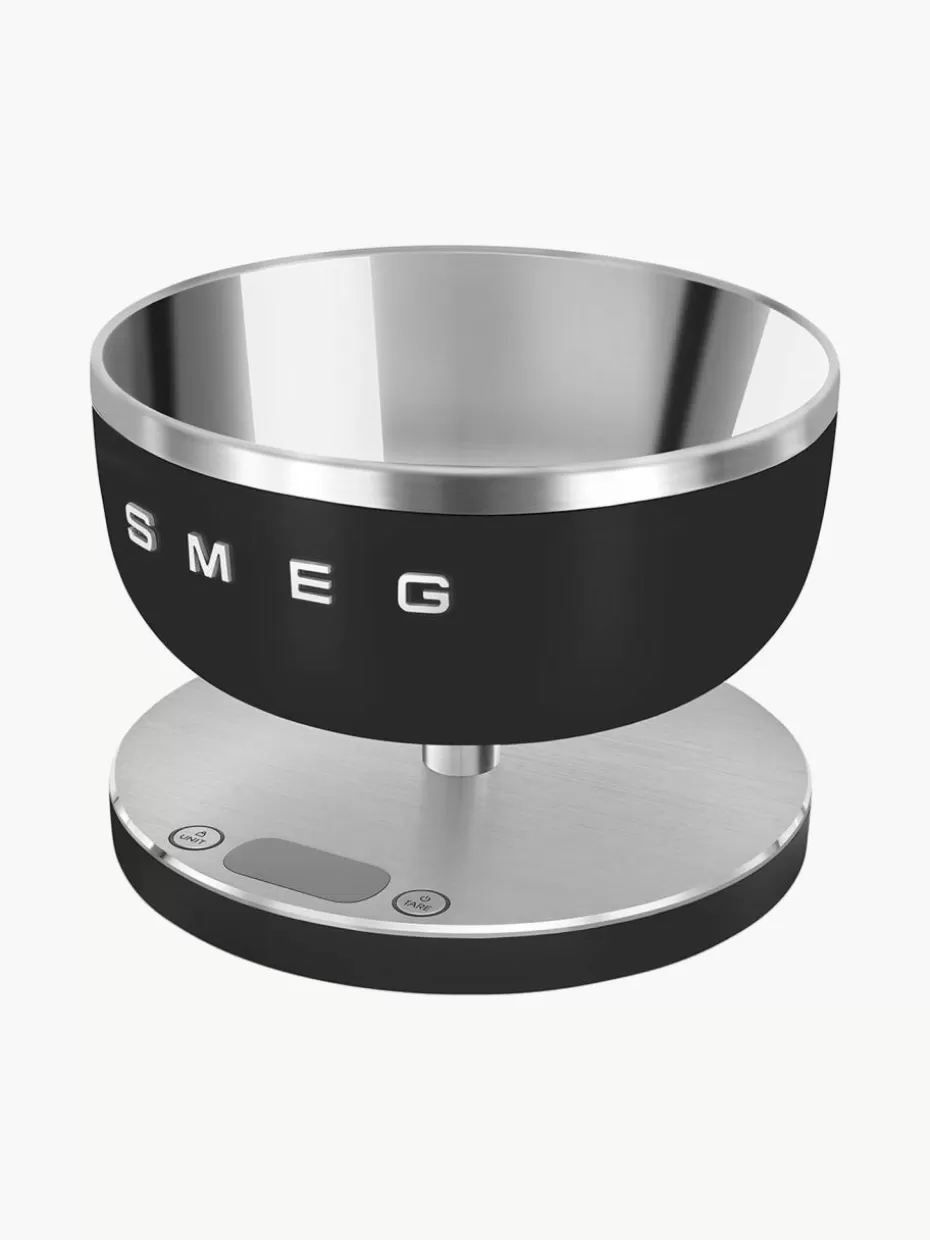 Küchenhelfer-Smeg Digitale Küchenwaage Collezione Schwarz, matt