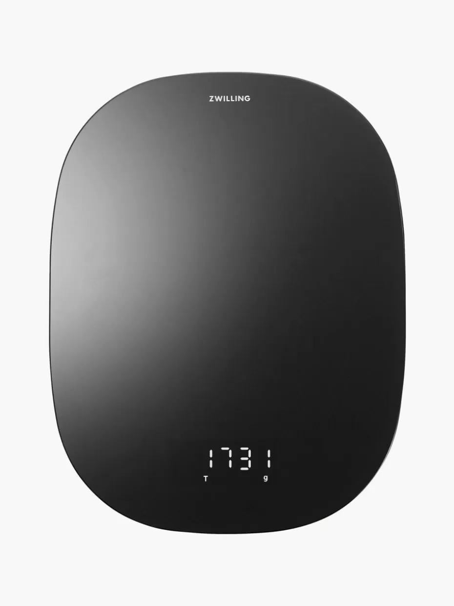 Küchenhelfer-Zwilling Digitale Küchenwaage Enfinigy Schwarz, matt