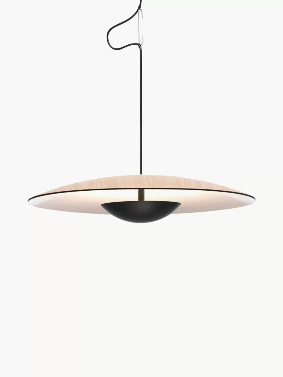 Pendelleuchten-Marset Dimmbare LED-Pendelleuchte Ginger, verschiedene Größen Helles Holz, Off White, Schwarz