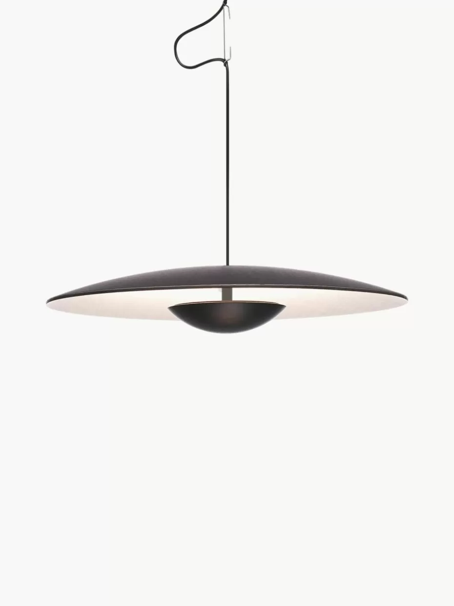 Pendelleuchten-Marset Dimmbare LED-Pendelleuchte Ginger, verschiedene Größen Dunkles Holz, Off White, Schwarz