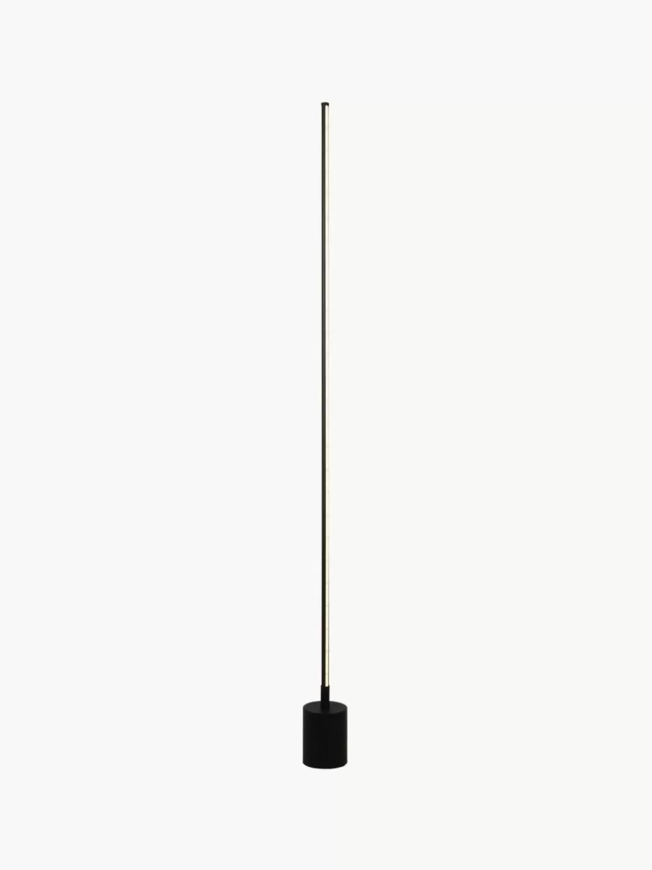 Led-Stehleuchten-Maytoni Dimmbare LED-Stehlampe Flow mit Farbwechsel und Fernbedienung Schwarz