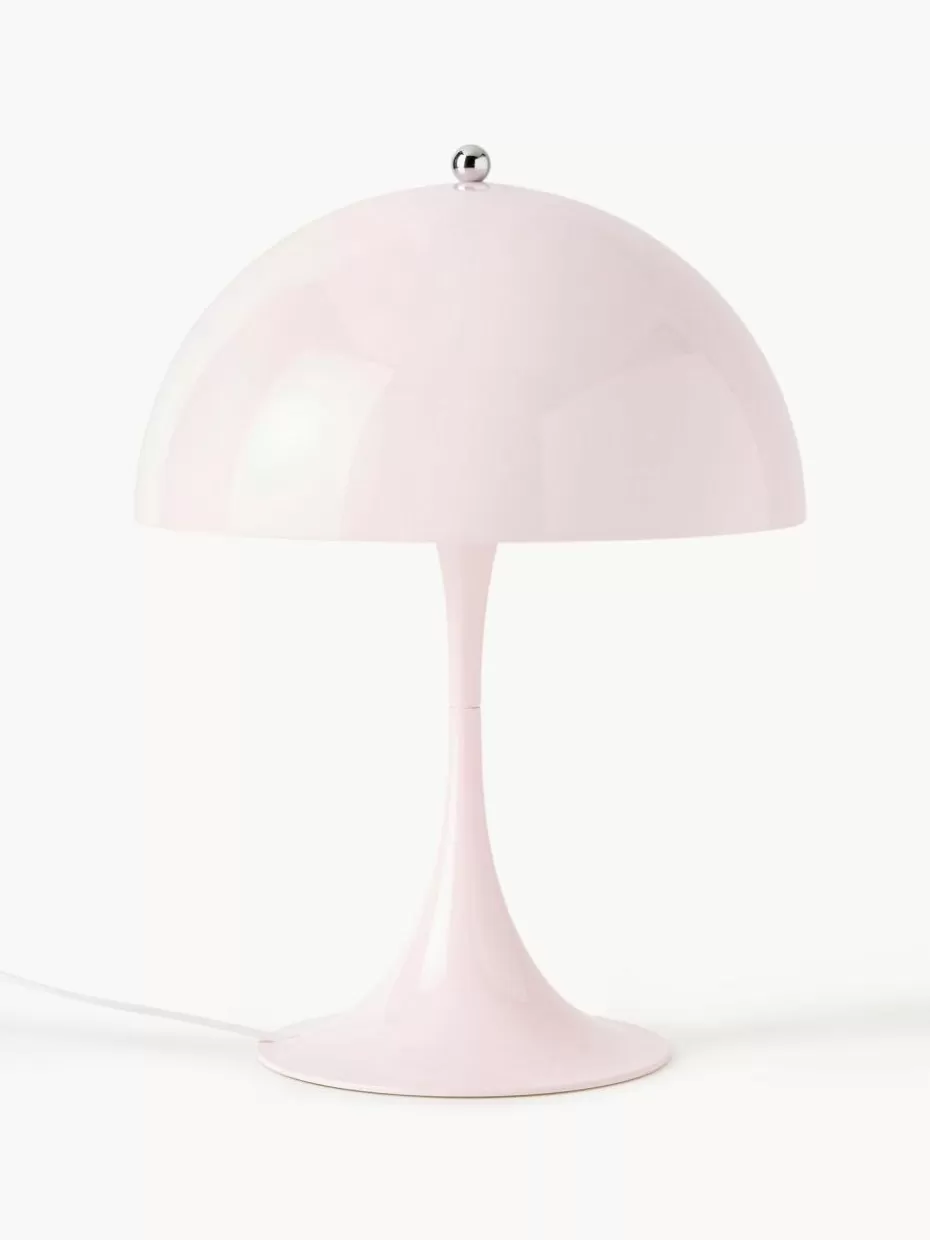 Led-Tischleuchten-Louis Poulsen Dimmbare LED-Tischlampe Panthella mit Timerfunktion, H 34 cm Stahl Hellrosa