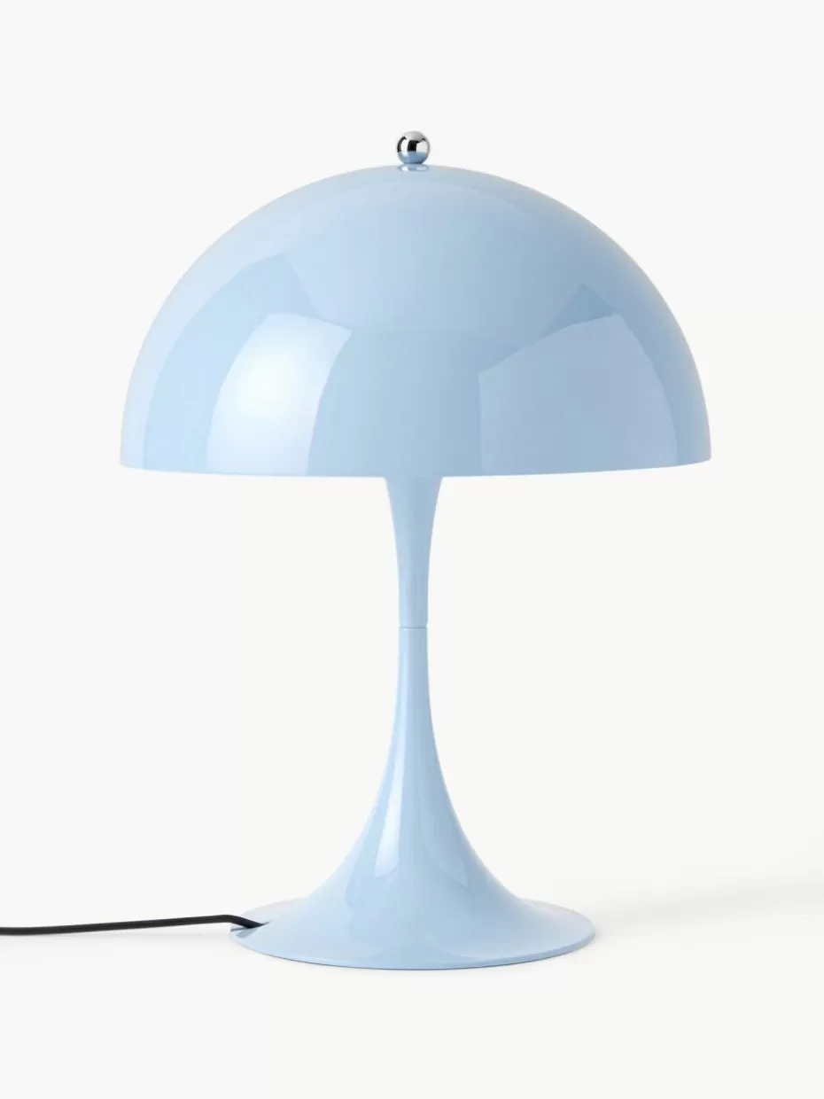 Led-Tischleuchten-Louis Poulsen Dimmbare LED-Tischlampe Panthella mit Timerfunktion, H 34 cm Stahl Hellblau