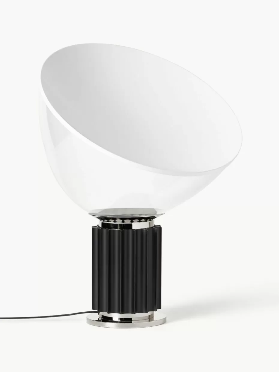 Led-Tischleuchten-Flos Dimmbare LED-Tischlampe Taccia Schwarz, Weiß