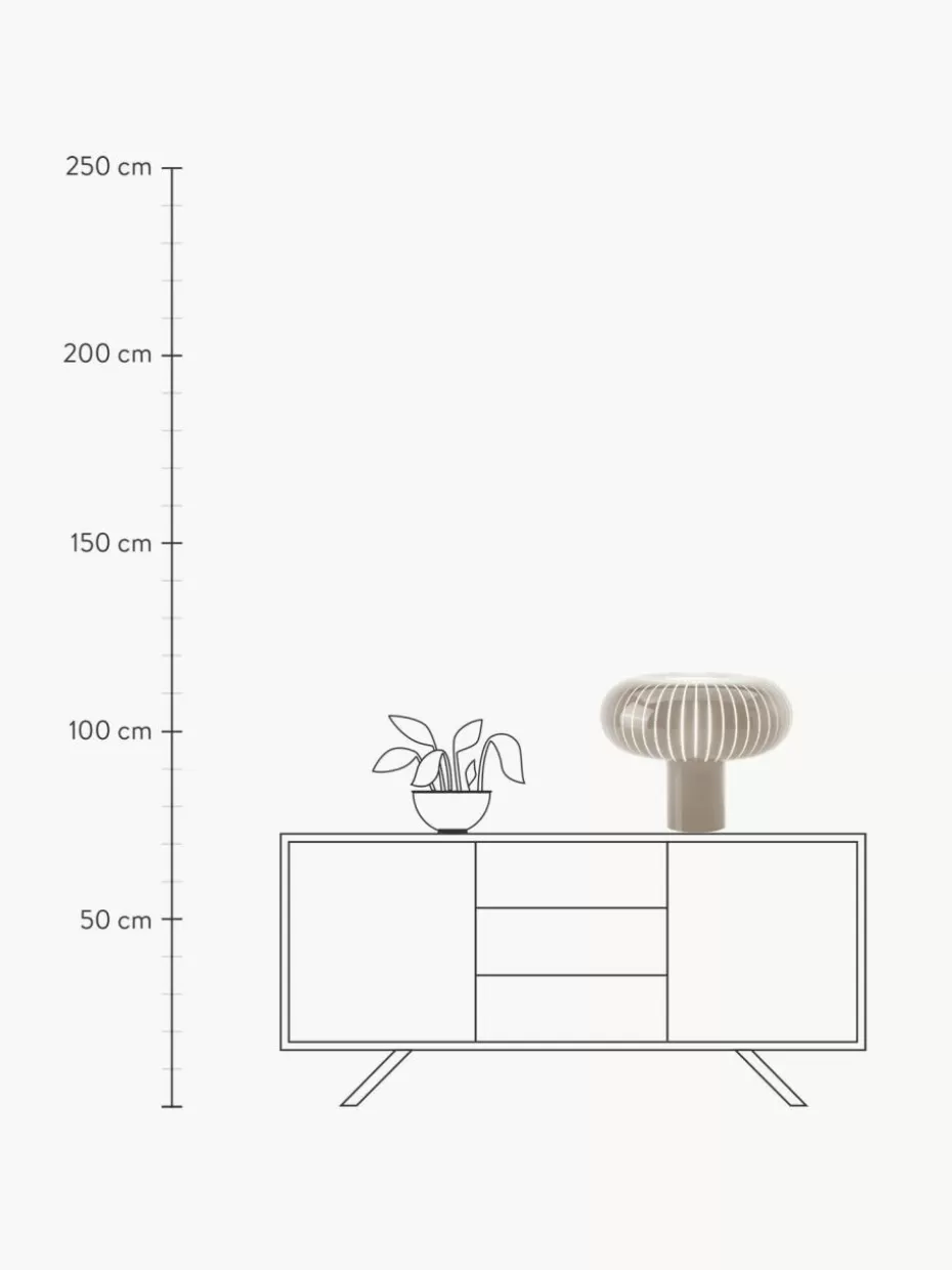 Led-Tischleuchten-Kartell Dimmbare LED-Tischlampe Teresa Greige