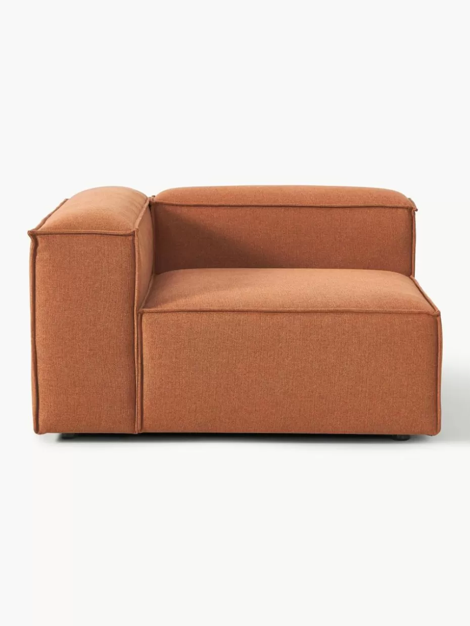 Sofas | Sofaserien-Westwing Collection Eckmodul Lennon Webstoff Terrakotta