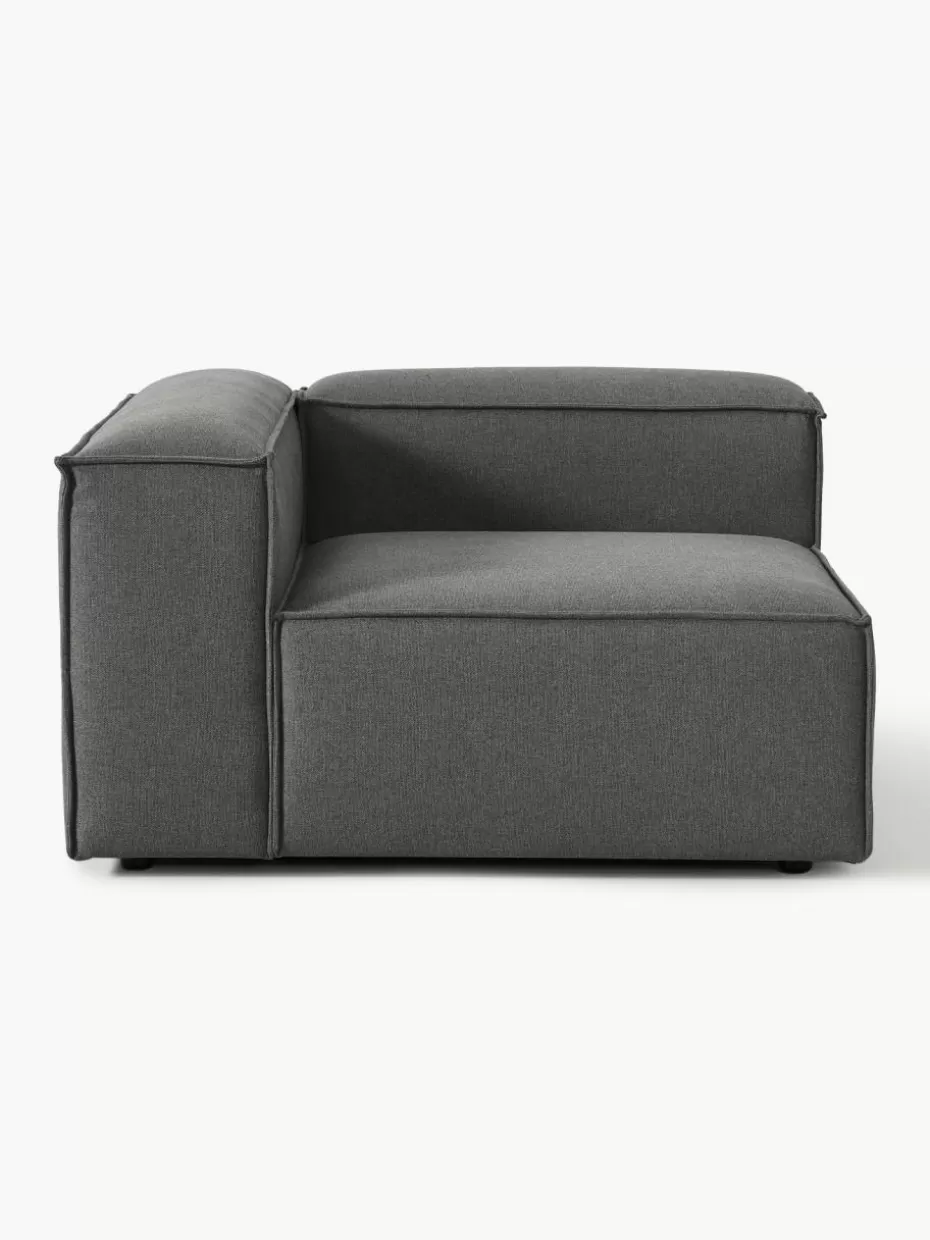 Sofas | Sofaserien-Westwing Collection Eckmodul Lennon Webstoff Anthrazit