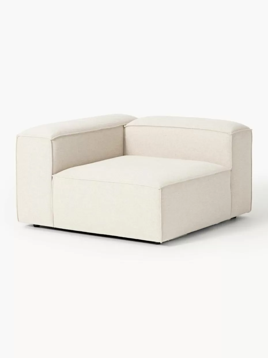 Sofaserien-Westwing Collection Eckmodul Lennon aus Leinen-Mix Leinen-Mix Beige