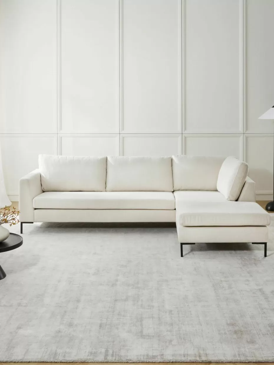 Sofas | Sofaserien-Westwing Collection Ecksofa Luna Webstoff Off White
