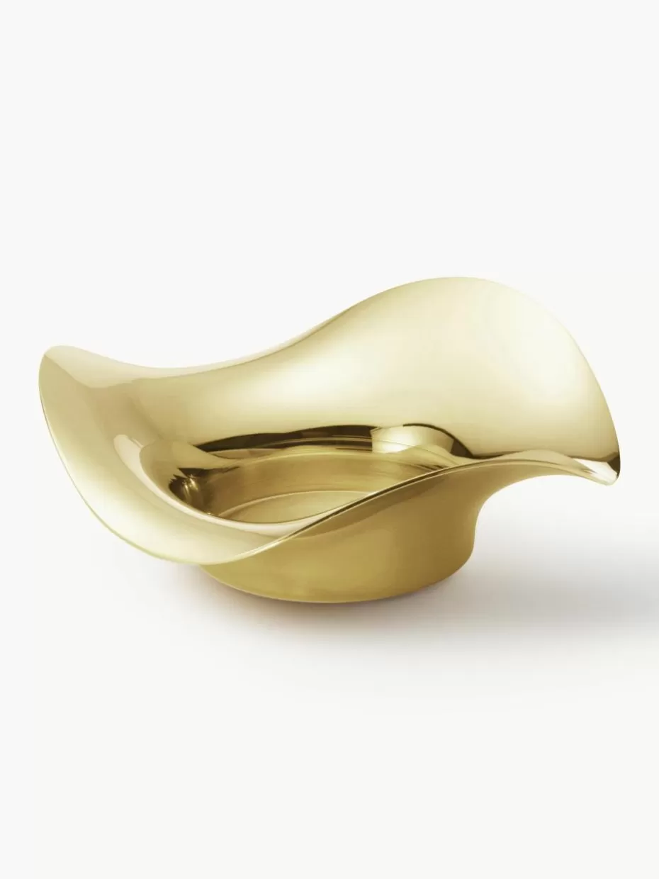 Weihnachtskerzen & Kerzenhalter | Festliche Eleganz-Georg Jensen Edelstahl-Kerzenhalter Cobra in organischer Form