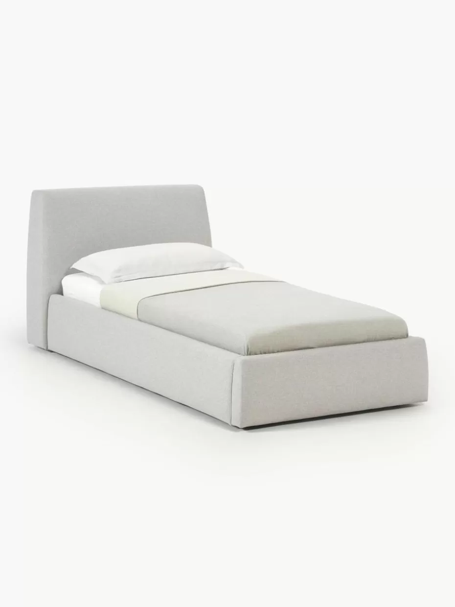 Betten-Westwing Collection Einzelbett Cloud Webstoff Greige