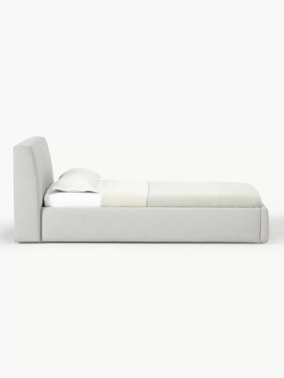 Betten-Westwing Collection Einzelbett Cloud Webstoff Greige