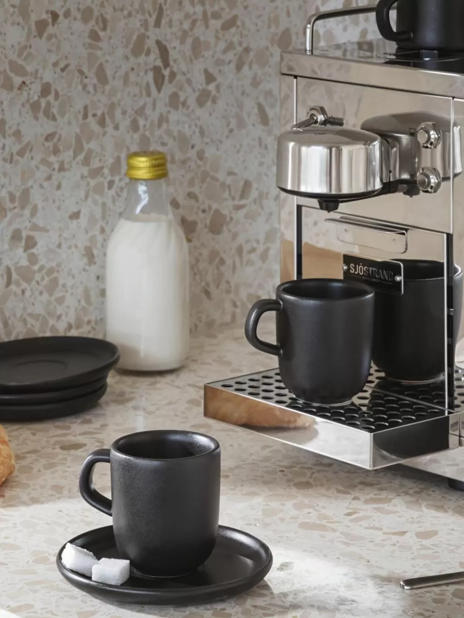 Tassen-Eva Solo Espressotassen Nordic Kitchen mit Untertassen, 4 Stück