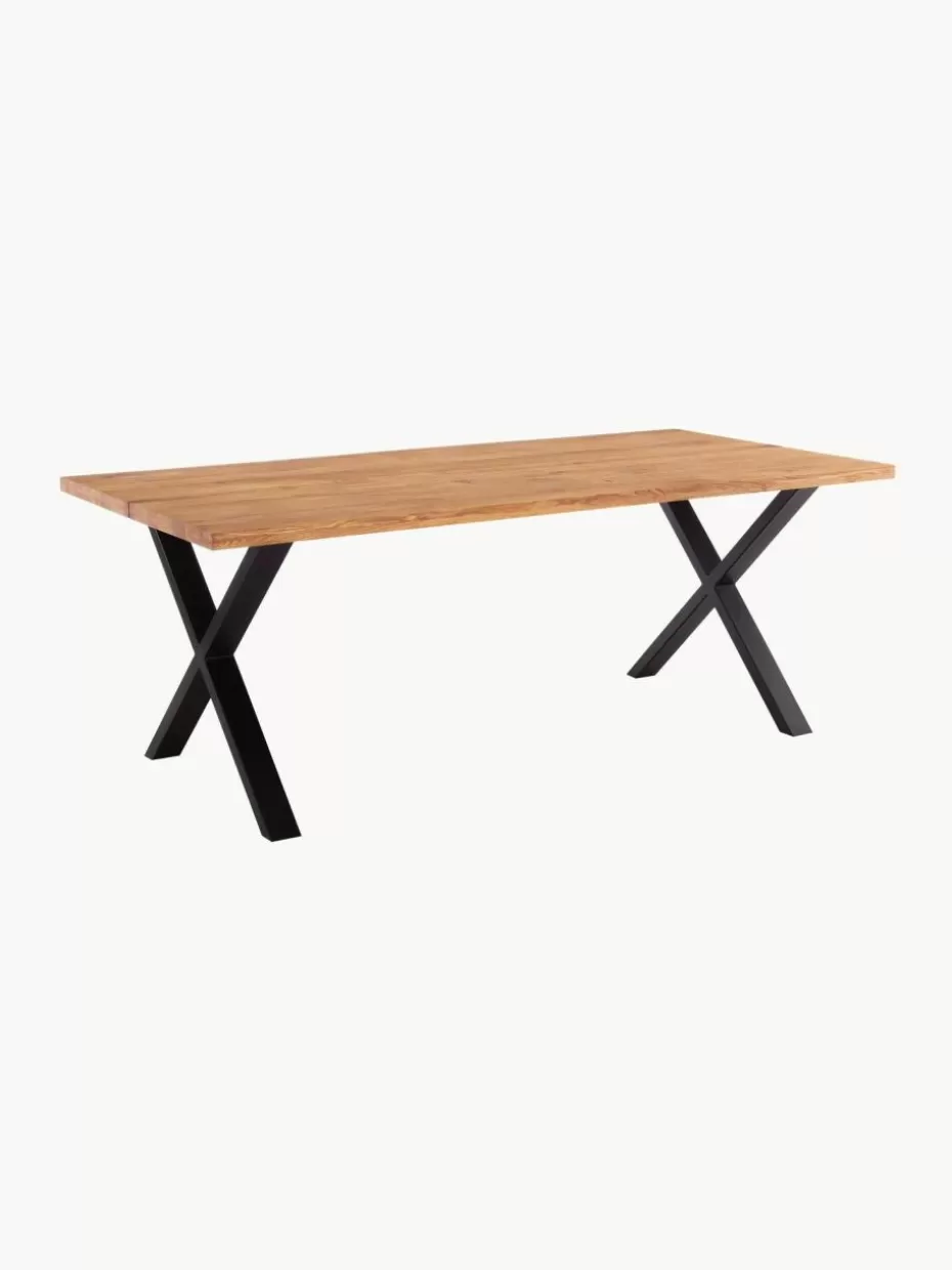 Esstische-Westwing Esstisch Montpellier mit Tischplatte aus Eichenholz, 200 x 95 cm
