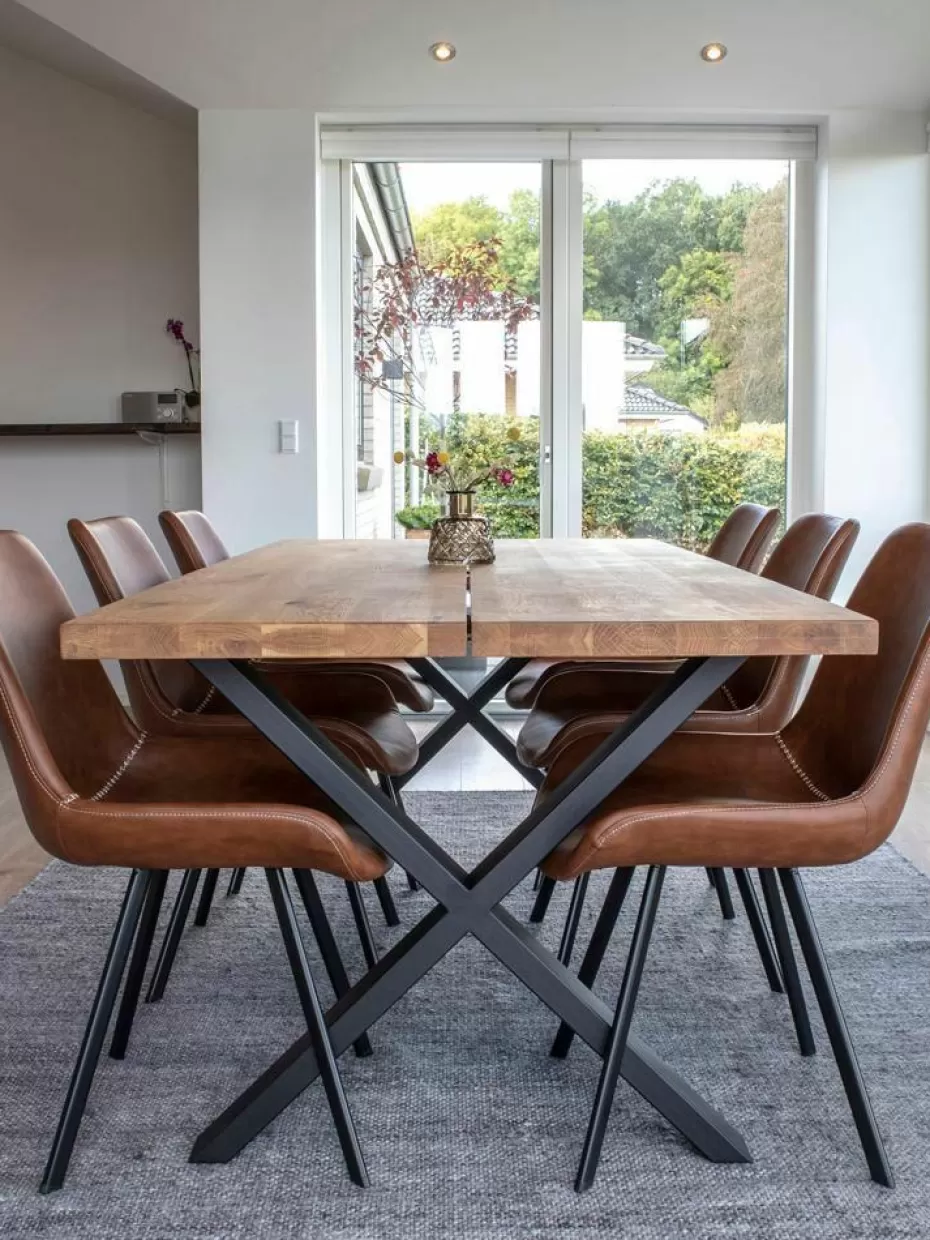 Esstische-Westwing Esstisch Montpellier mit Tischplatte aus Eichenholz, 200 x 95 cm