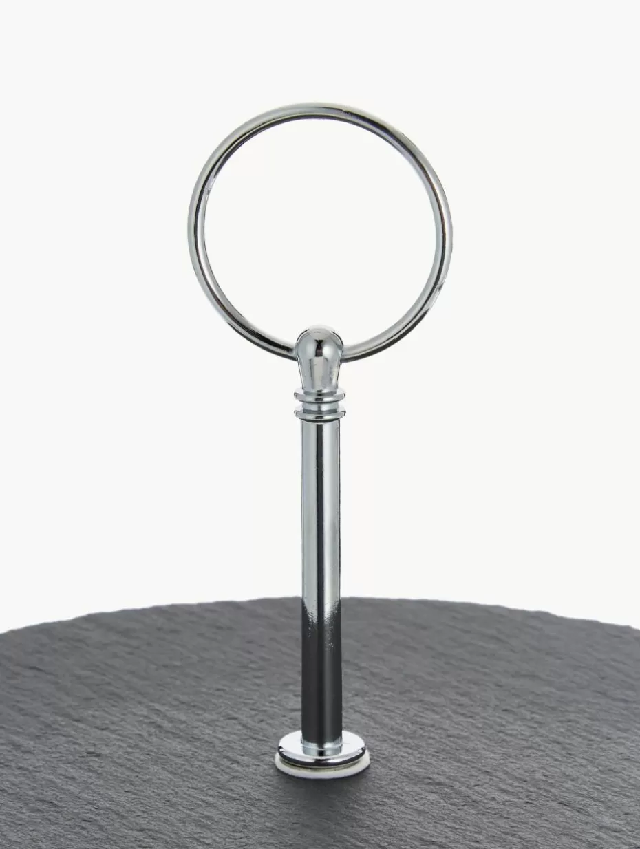 Etageren & Tortenplatten-Westwing Etagere Cooper mit Schiefernplatten