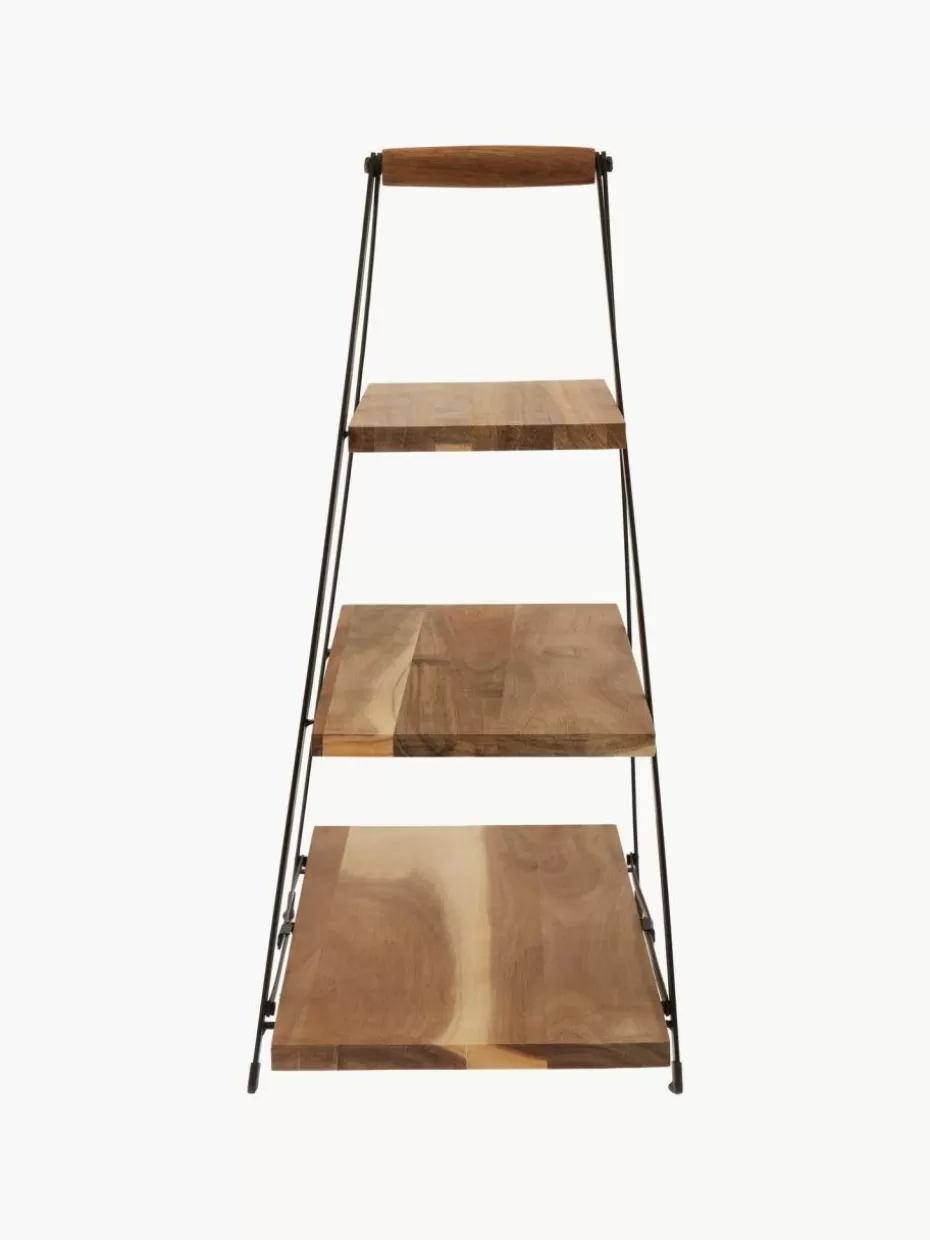 Etageren & Tortenplatten-Ladelle Etagere Serve mit Platten aus Akazienholz