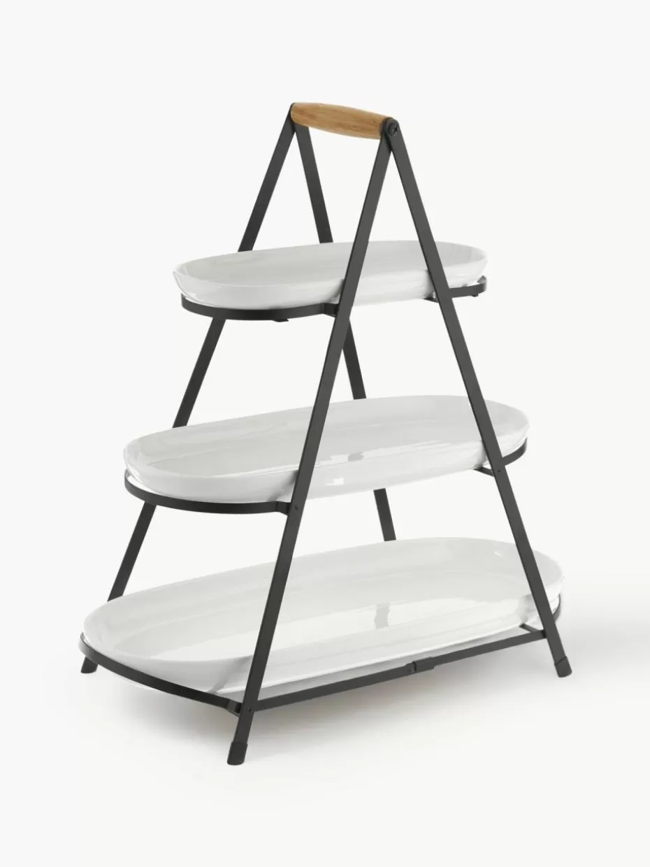 Etageren & Tortenplatten-Ladelle Etagere Tower mit abnehmbaren Ablageflächen aus Porzellan