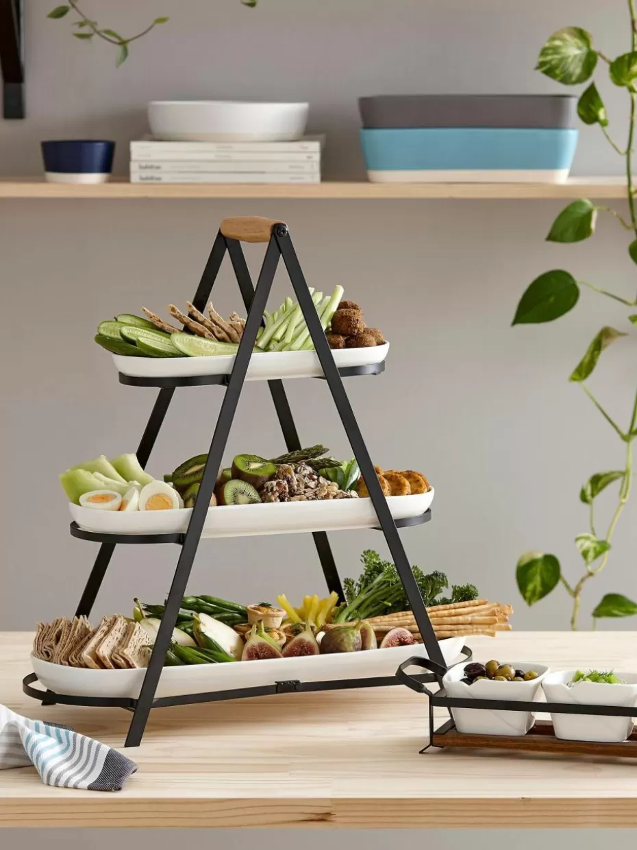Etageren & Tortenplatten-Ladelle Etagere Tower mit abnehmbaren Ablageflächen aus Porzellan