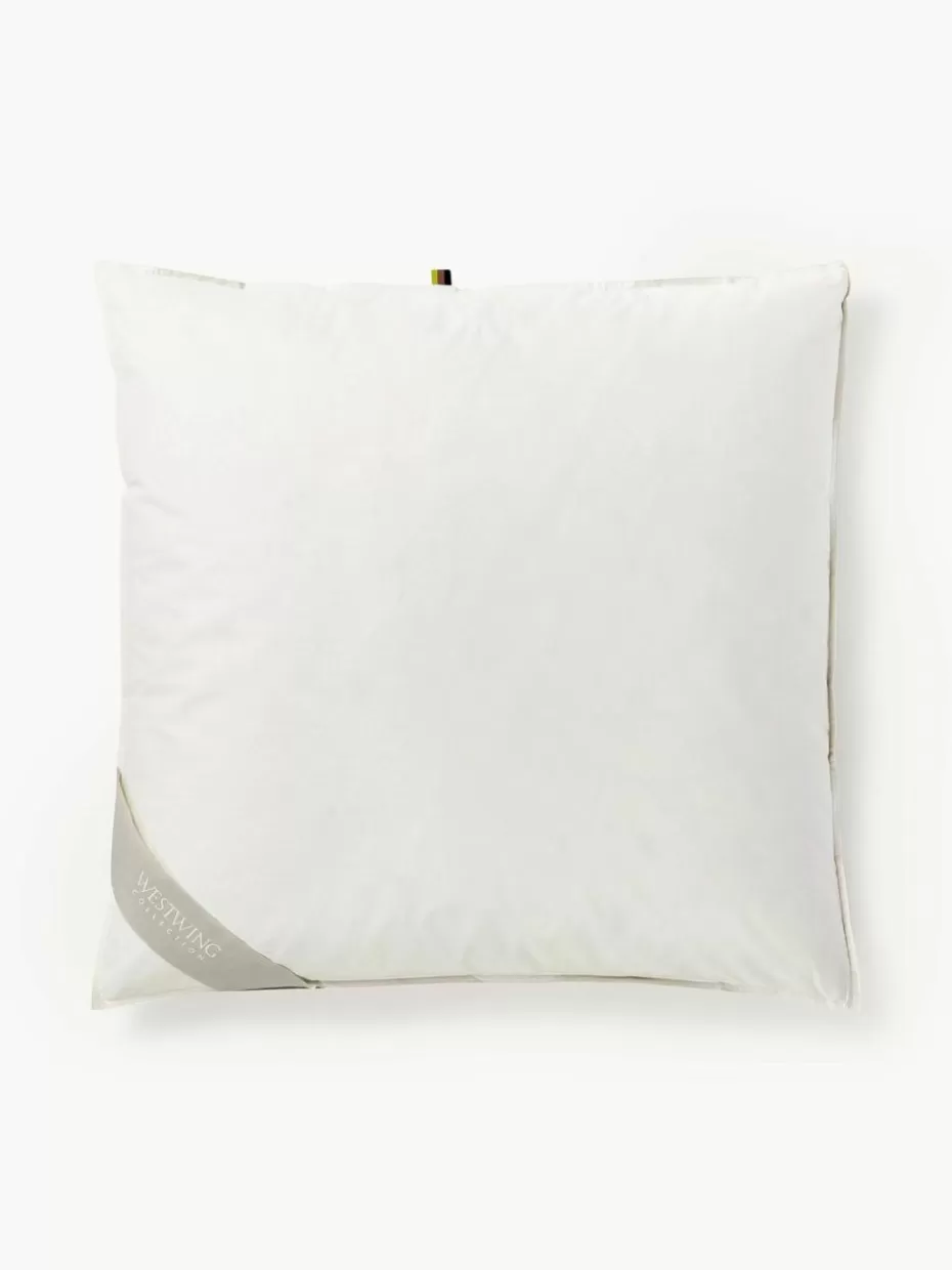 Kopfkissen-Westwing Collection Feder-Kopfkissen Comfort mit Bio-Daunen und Bio-Baumwolle, weich