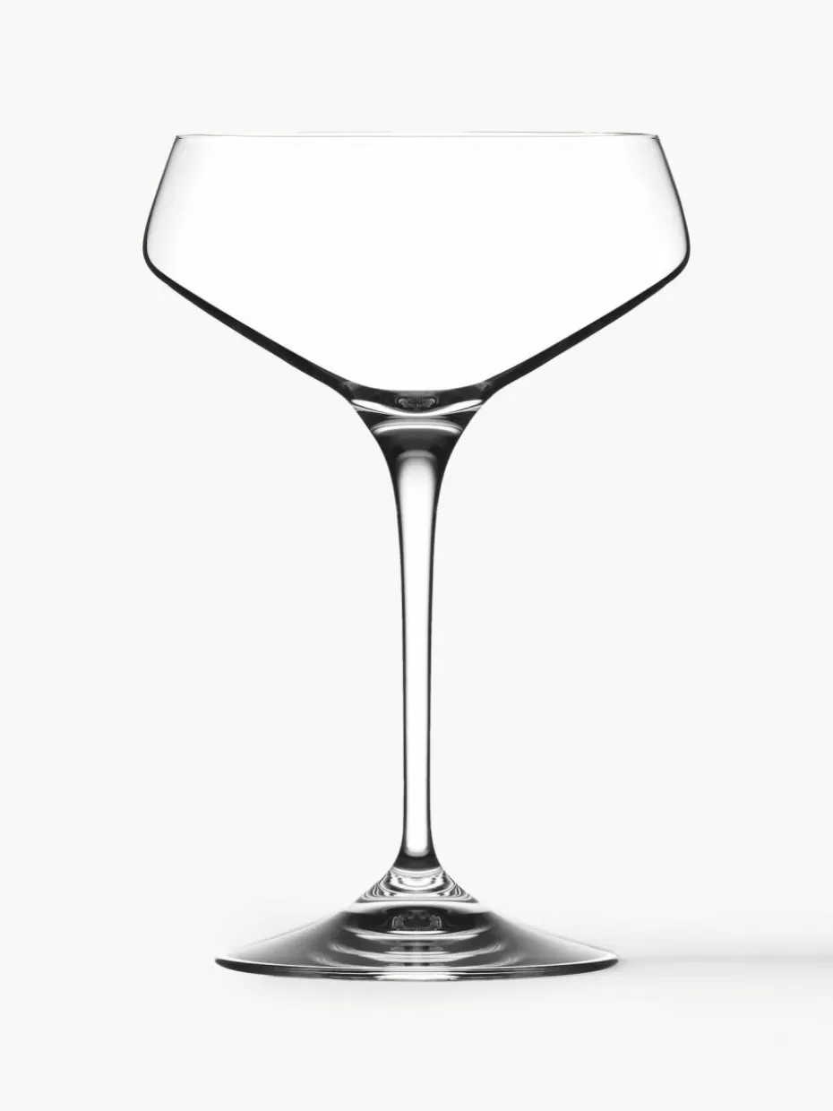 Champagner- & Sektgläser-RCR Filigrane Kristall-Champagnerschalen Aria, 6 Stück