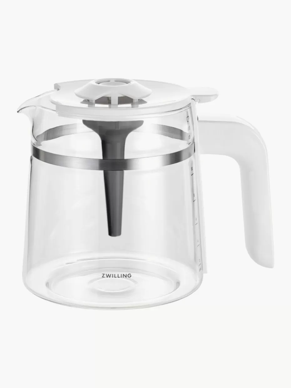 Kaffeemaschinen-Zwilling Filterkaffeemaschine Enfinigy aus Kunststoff Weiß, Silberfarben, matt