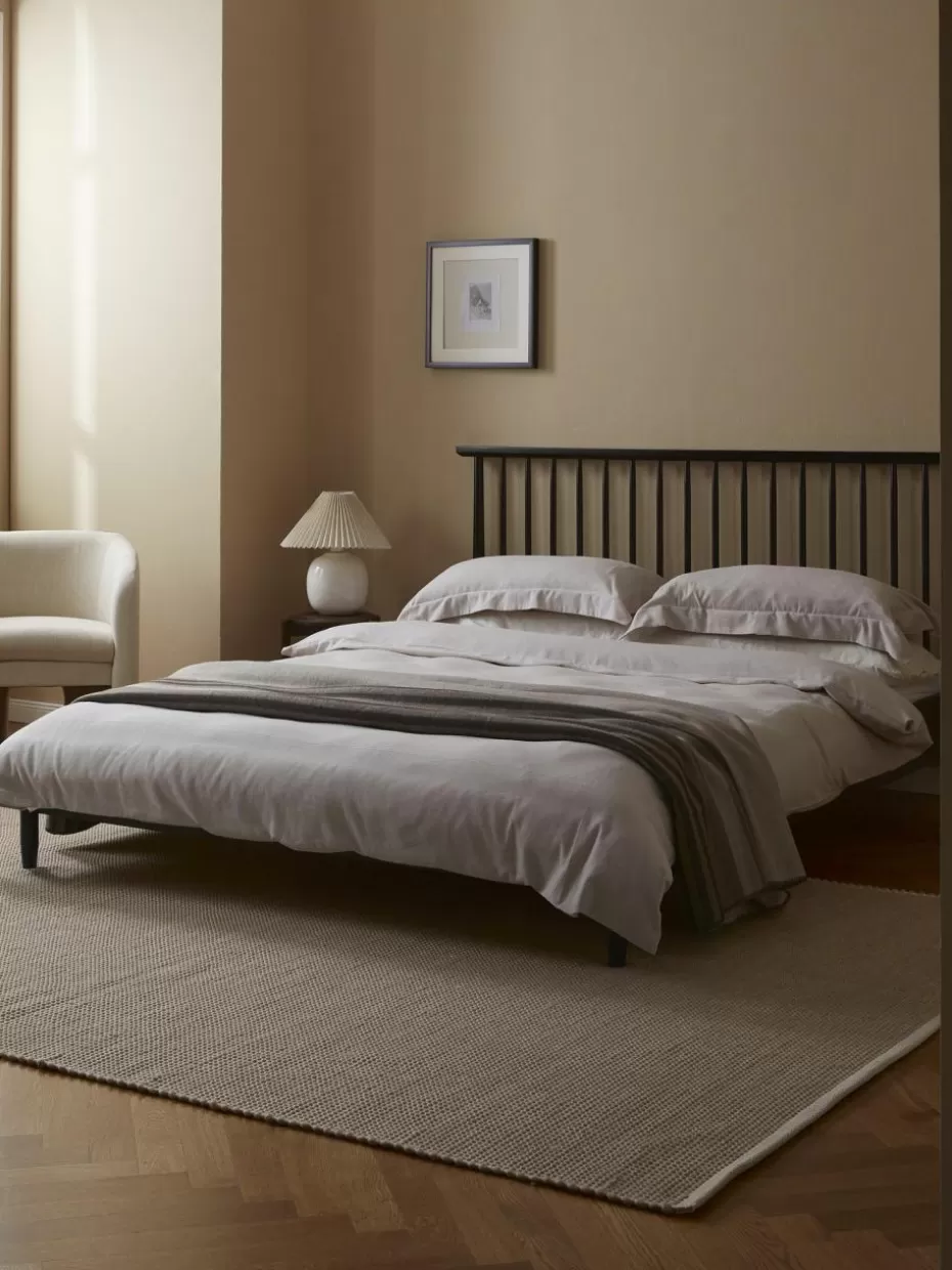 Bettwäsche-Westwing Collection Flanell-Bettdeckenbezug Laia Hellbeige