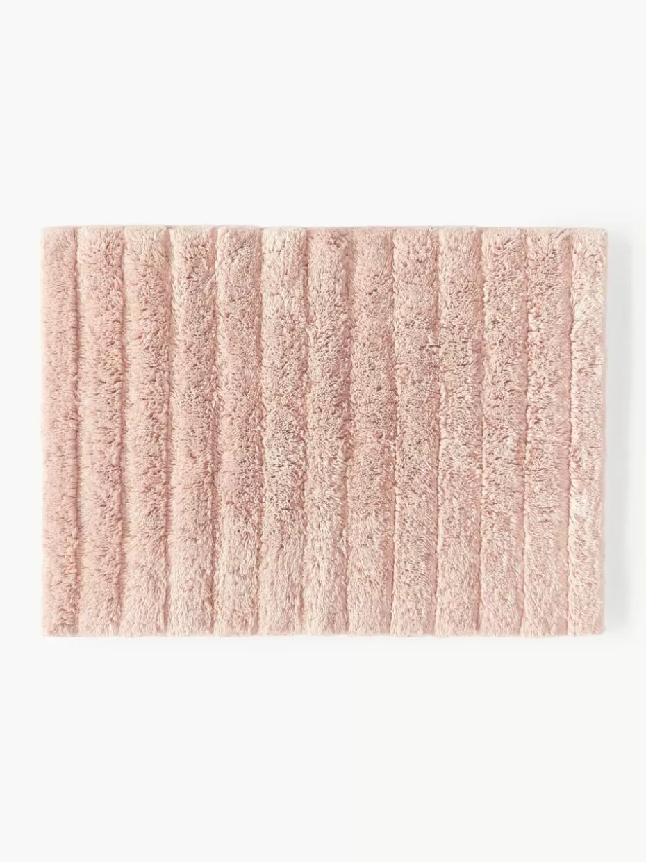 Badematten-Westwing Collection Flauschiger Badvorleger Bailey Hellrosa