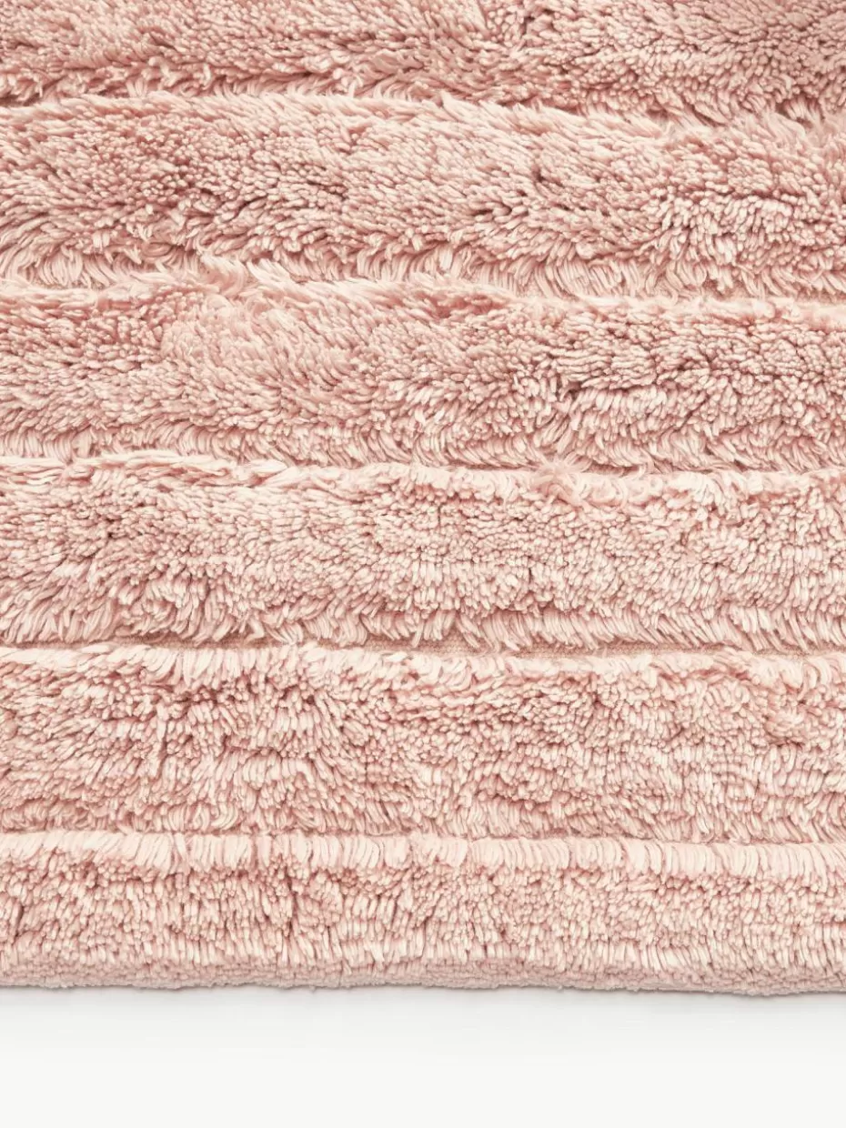 Badematten-Westwing Collection Flauschiger Badvorleger Bailey Hellrosa