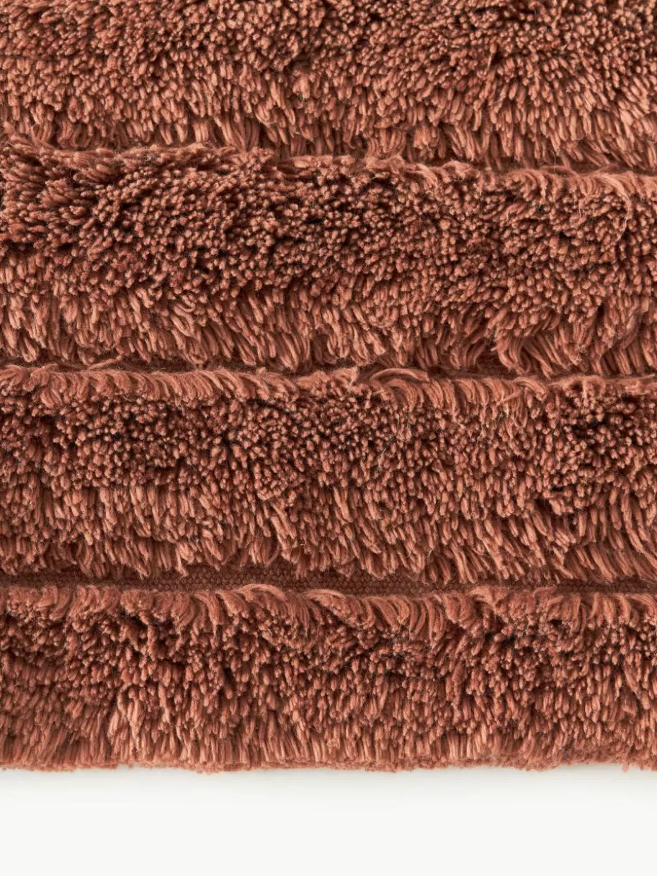 Badematten-Westwing Collection Flauschiger Badvorleger Bailey Terrakotta