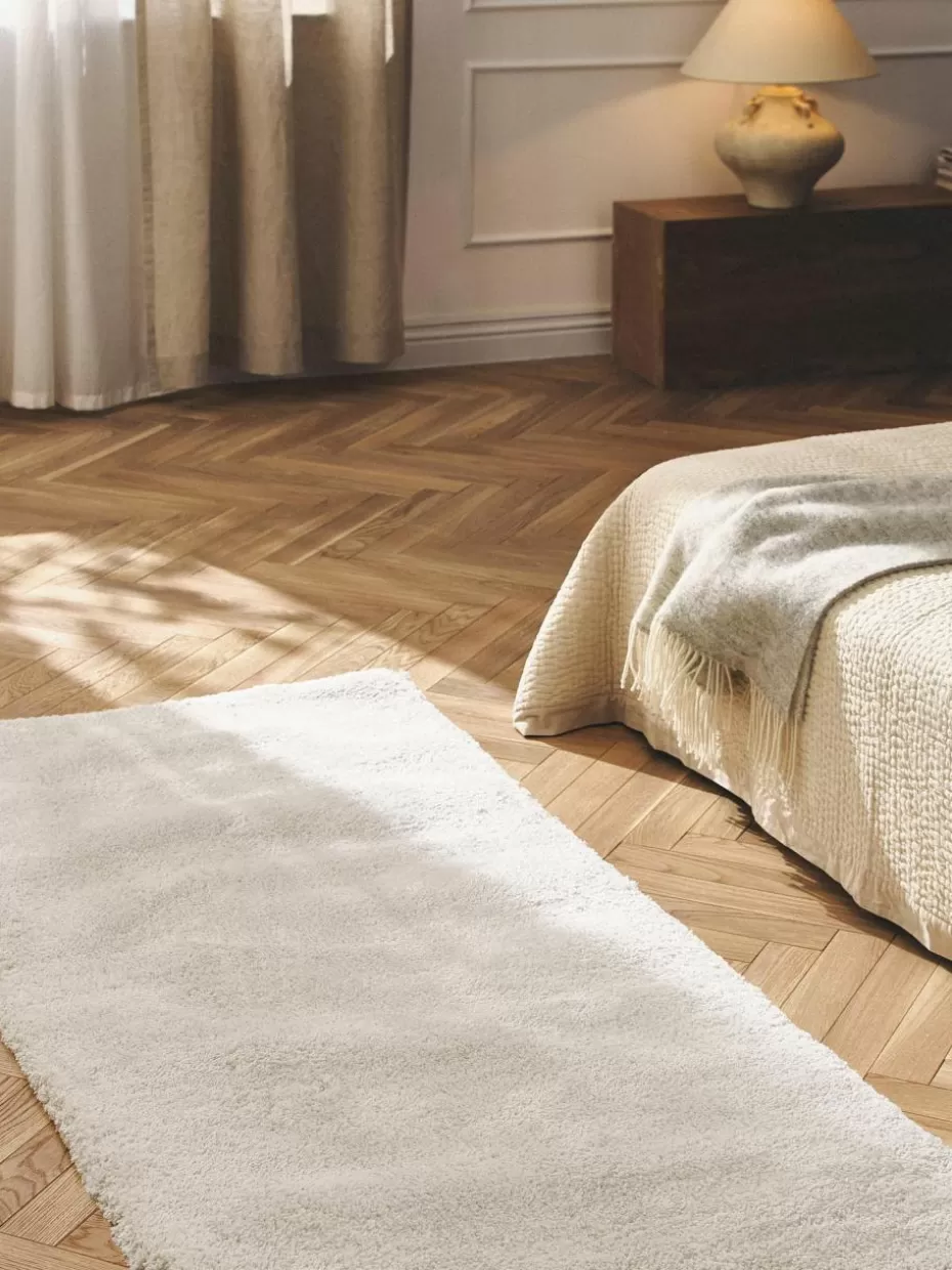 Läufer-Westwing Collection Flauschiger Hochflor-Läufer Leighton Off White