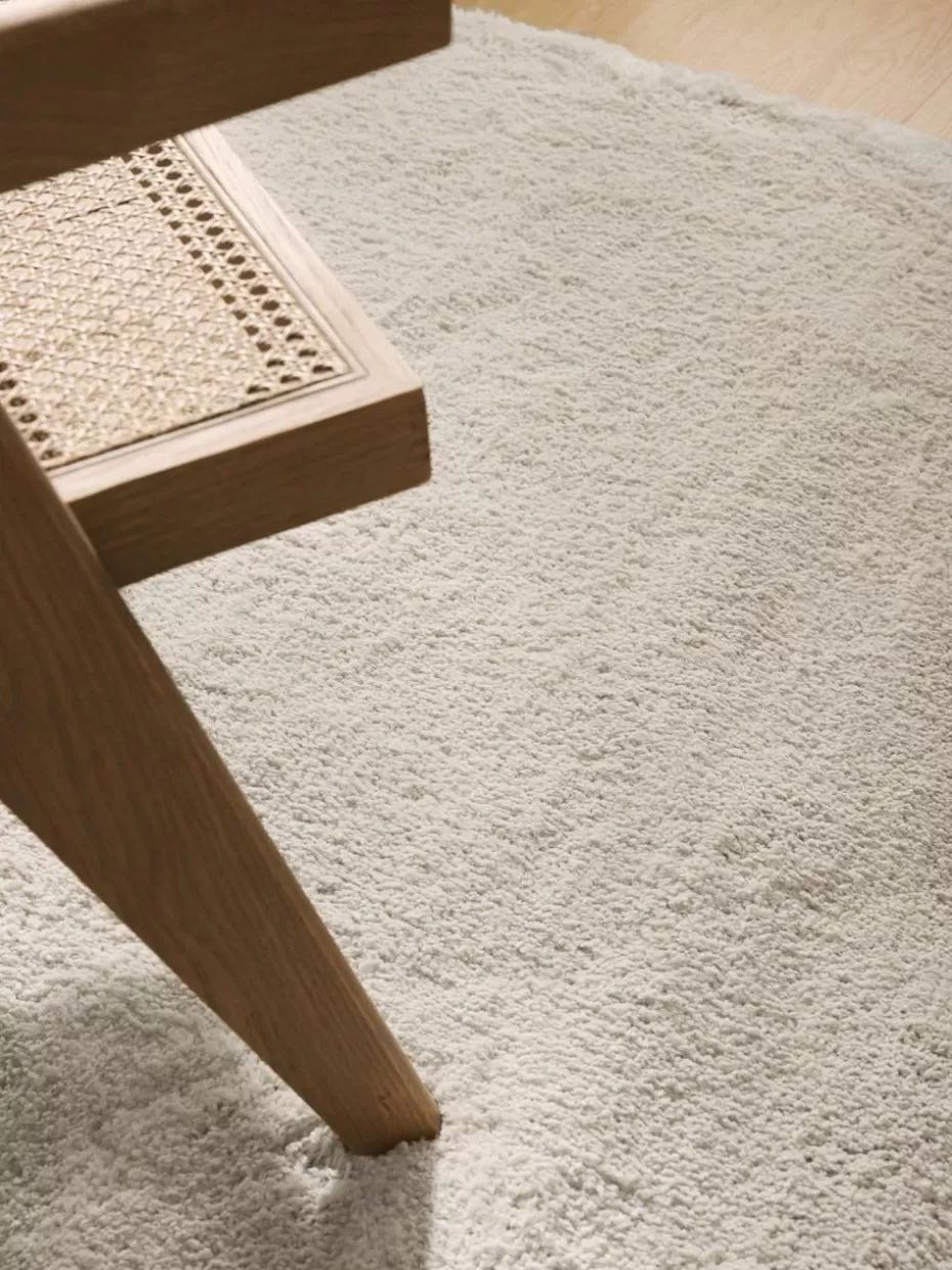 Rechteckige Teppiche-Westwing Collection Flauschiger Hochflor-Teppich Leighton Off White