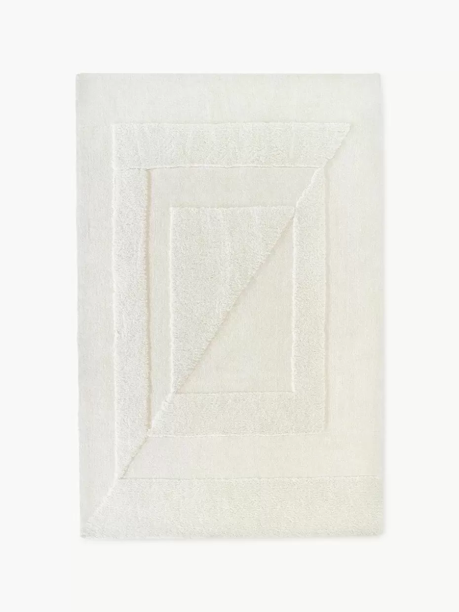 Rechteckige Teppiche-Westwing Collection Flauschiger Hochflor-Teppich Zion mit erhabener Hoch-Tief-Struktur