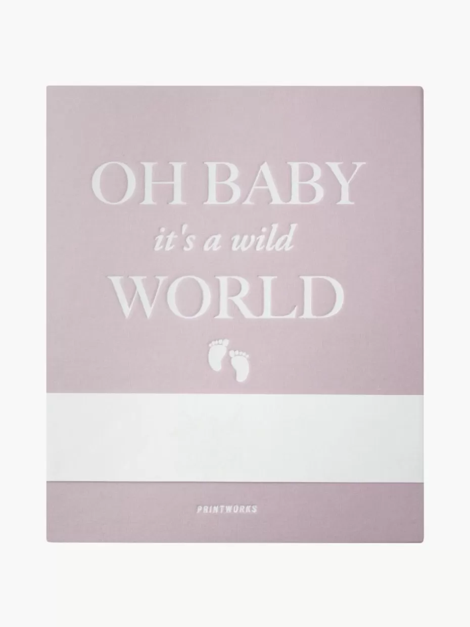 Spielzeug & Kuscheltiere-Printworks Fotoalbum Baby It's A Wild World Hellrosa, Weiß