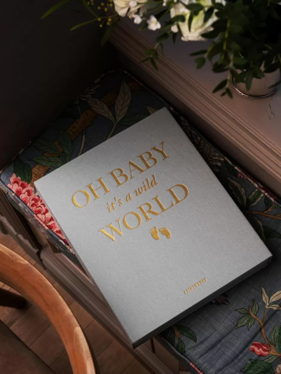 Spielzeug & Kuscheltiere-Printworks Fotoalbum Baby It's A Wild World Hellgrau, Goldfarben