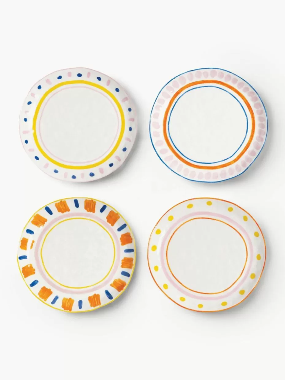 Teller-&k amsterdam Frühstücksteller Boavista aus Porzellan, 4er-Set