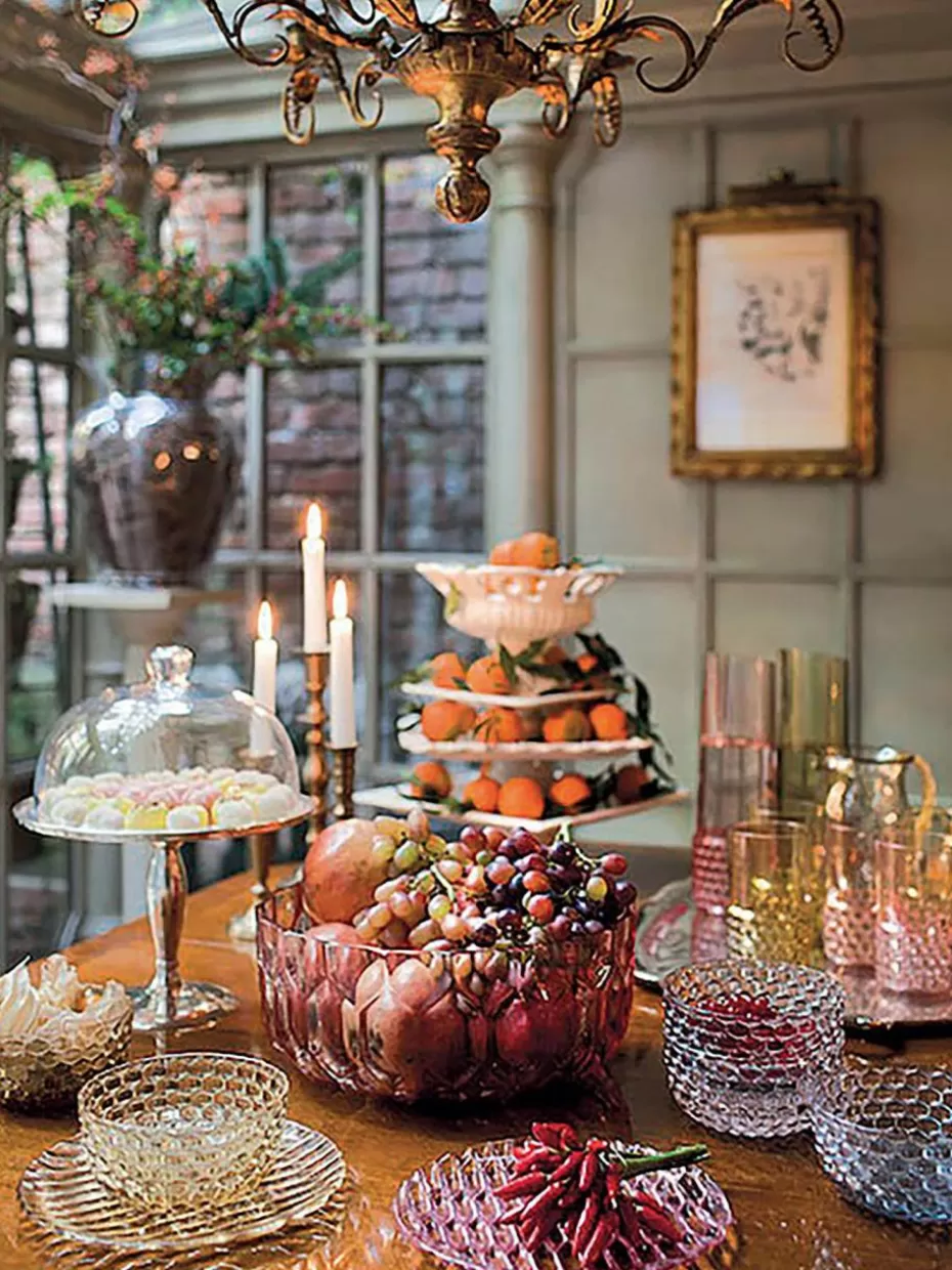 Teller-Kartell Frühstücksteller Jellies mit Strukturmuster, 4 Stück Hellgelb