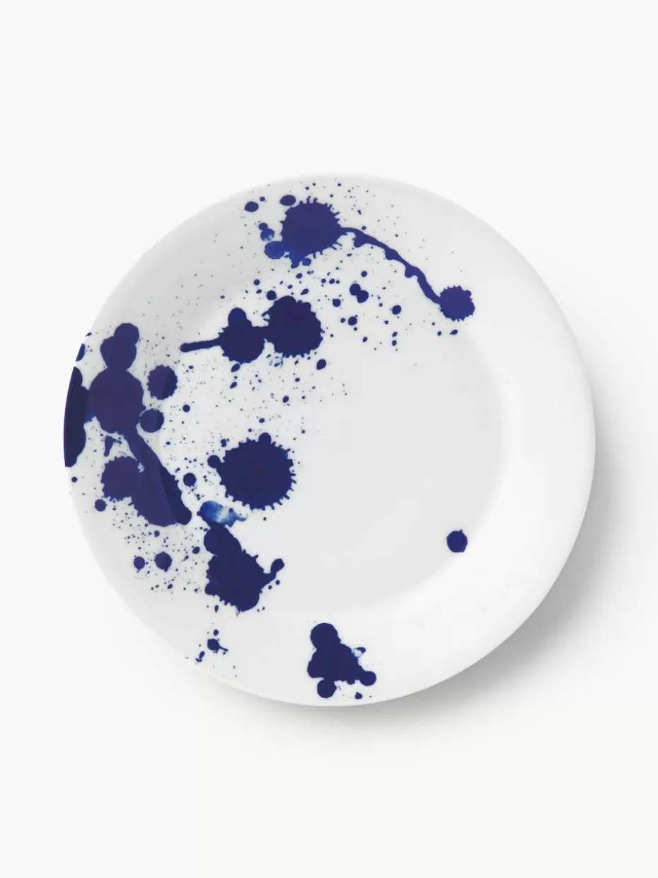 Teller-Royal Doulton Frühstücksteller Pacific Blue aus Porzellan Abstrakt